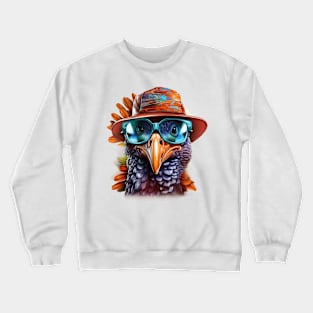 Cartoon Thanksgiving Turkey #6 Crewneck Sweatshirt